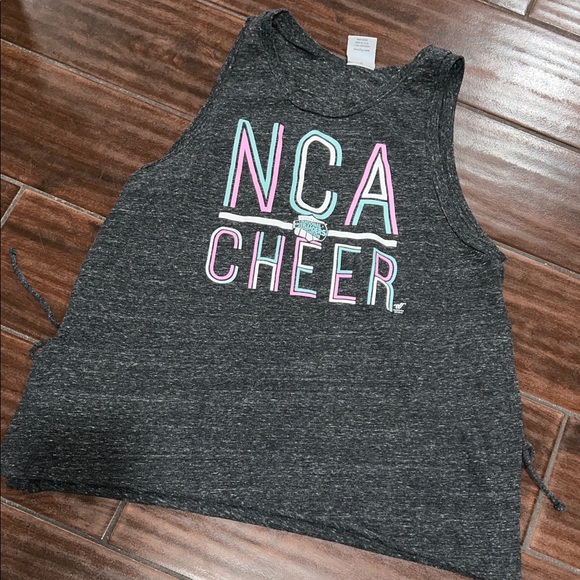 Varsity Tops - Varsity Gray NCA Cheer Tank Top